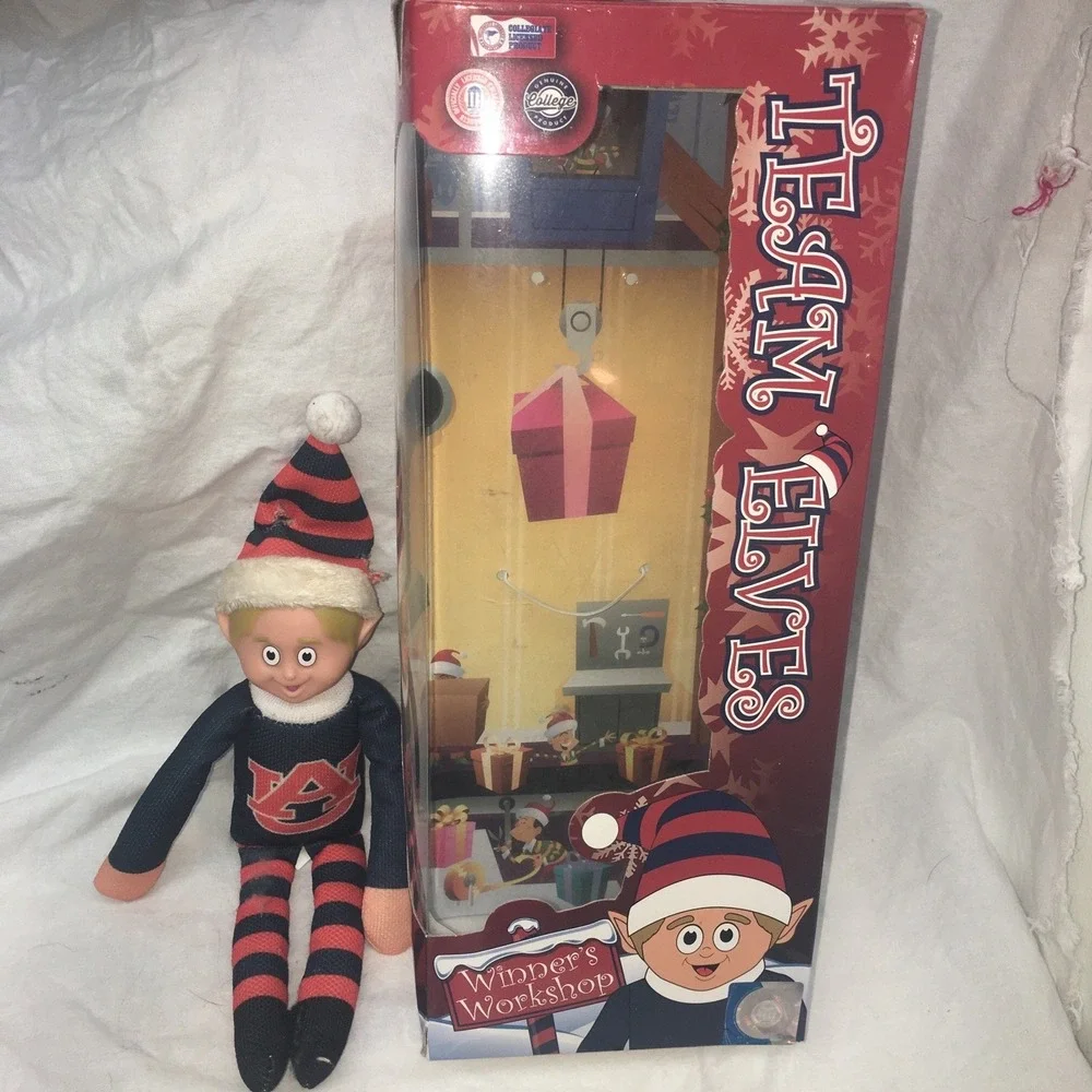 Forever Collectibles Auburn Tigers SEC Team Elves Winners Workshop (Read)
